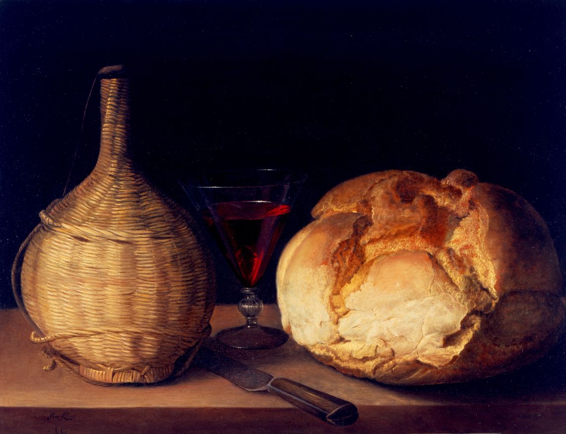 Sebastian Stoskopff, Stillleben mit Korbflasche, um 1630-1635, Foto: Museum Brot und Kunst